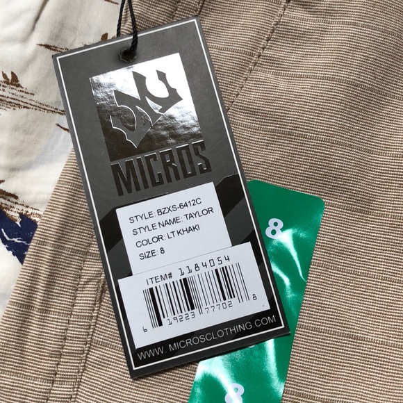 NWT Boys Hawaiian Dress Shirt and Dress Shorts 7/8 - Picture 6 of 8